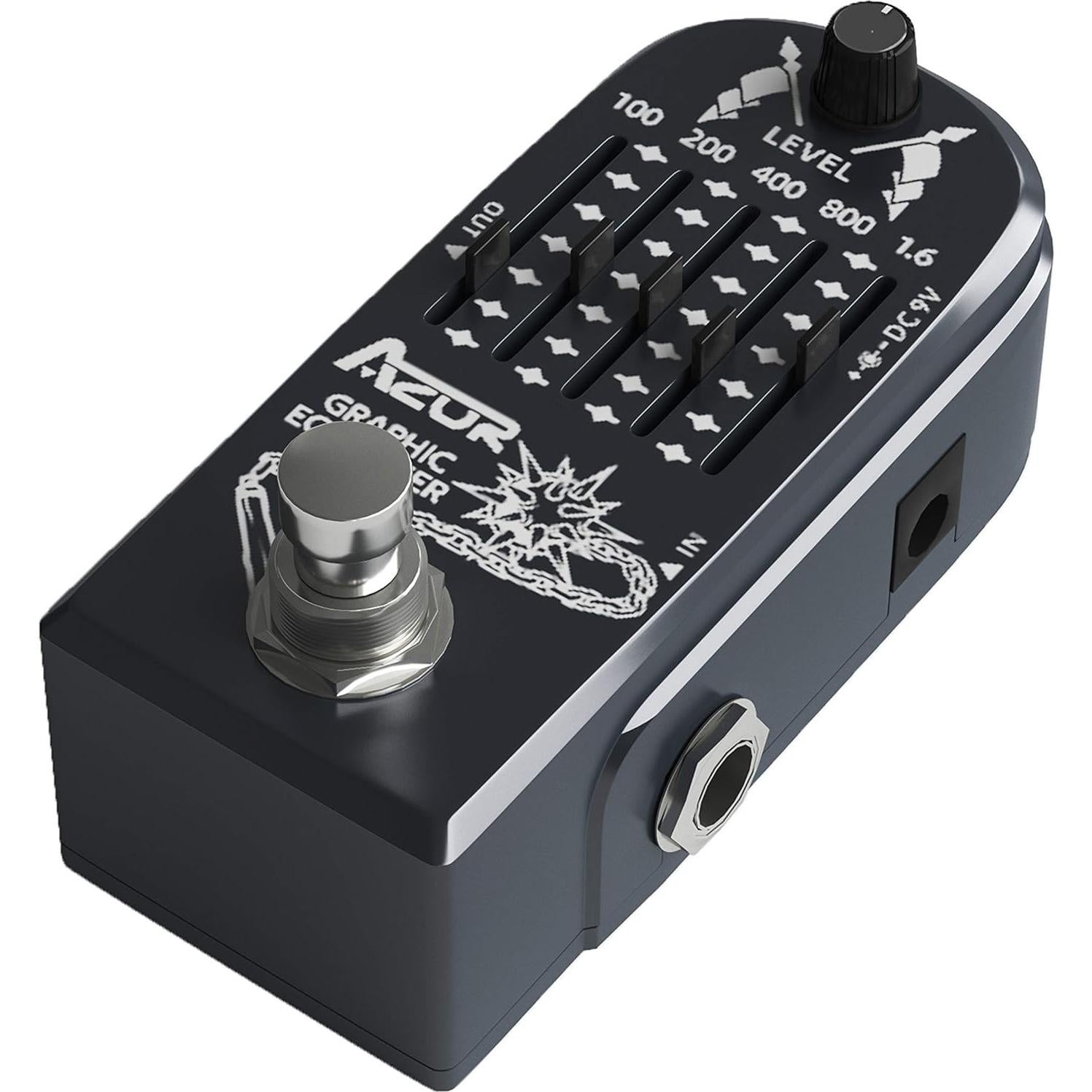 Pedal de Efecto Ecualizador Gráfico AZOR AP-322 5 Bandas