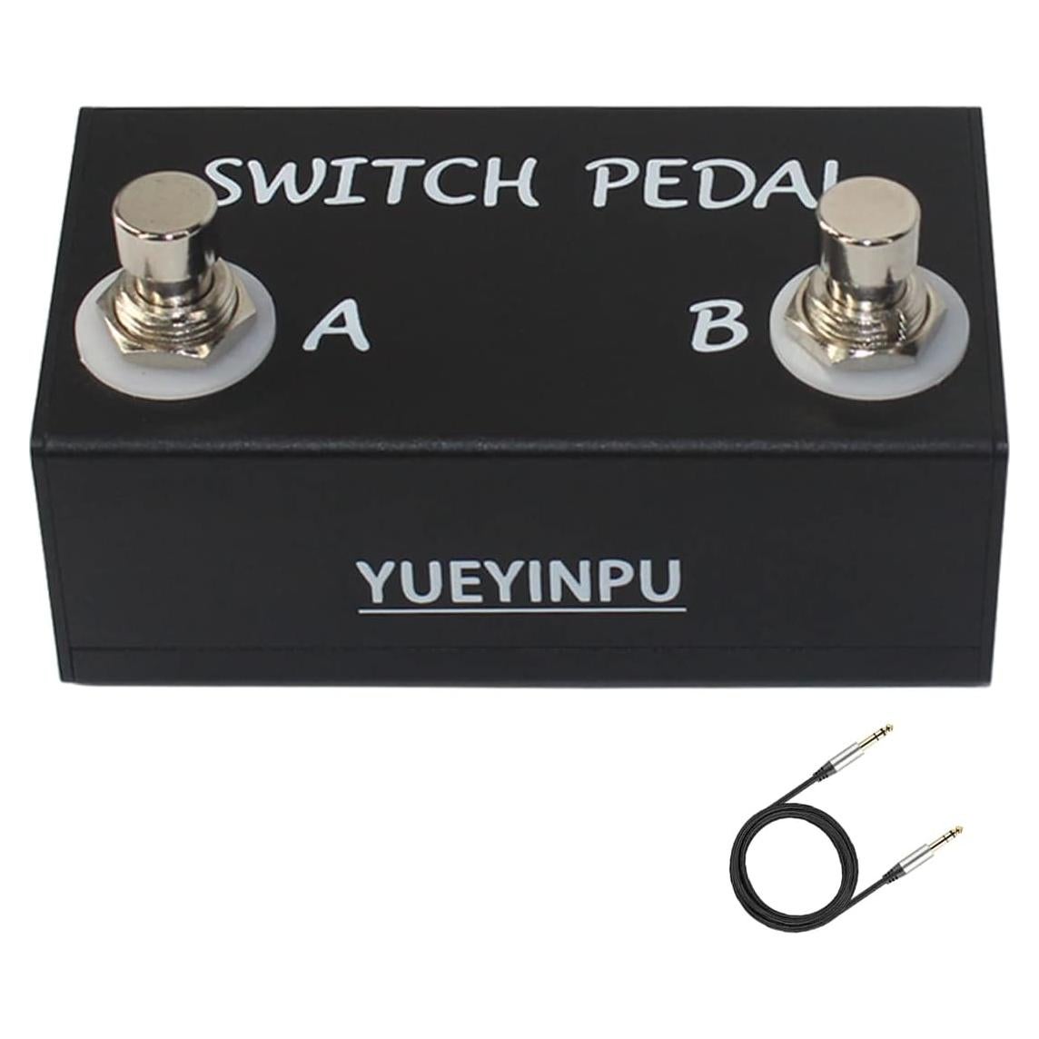 Pedal Interruptor Dual Momentáneo TRS para Efectos de Guitarra