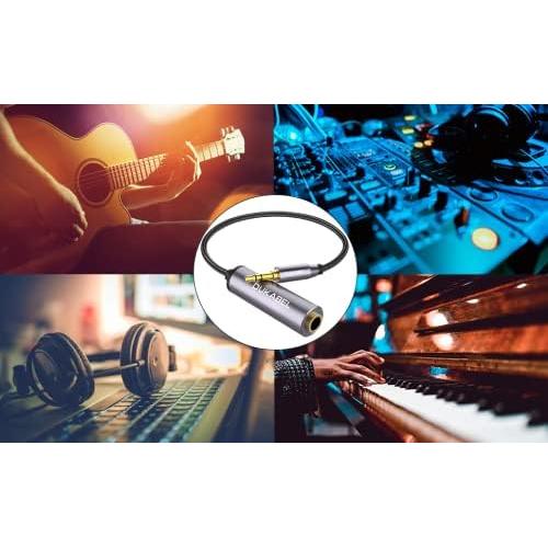 Adaptador de Auriculares 1/4 Femenino a 3.5mm Masculino DuKabel 30CM