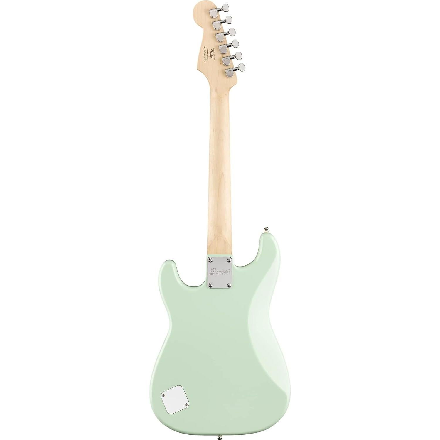 Guitarra eléctrica Squier Mini Strat Verde Surf para niños