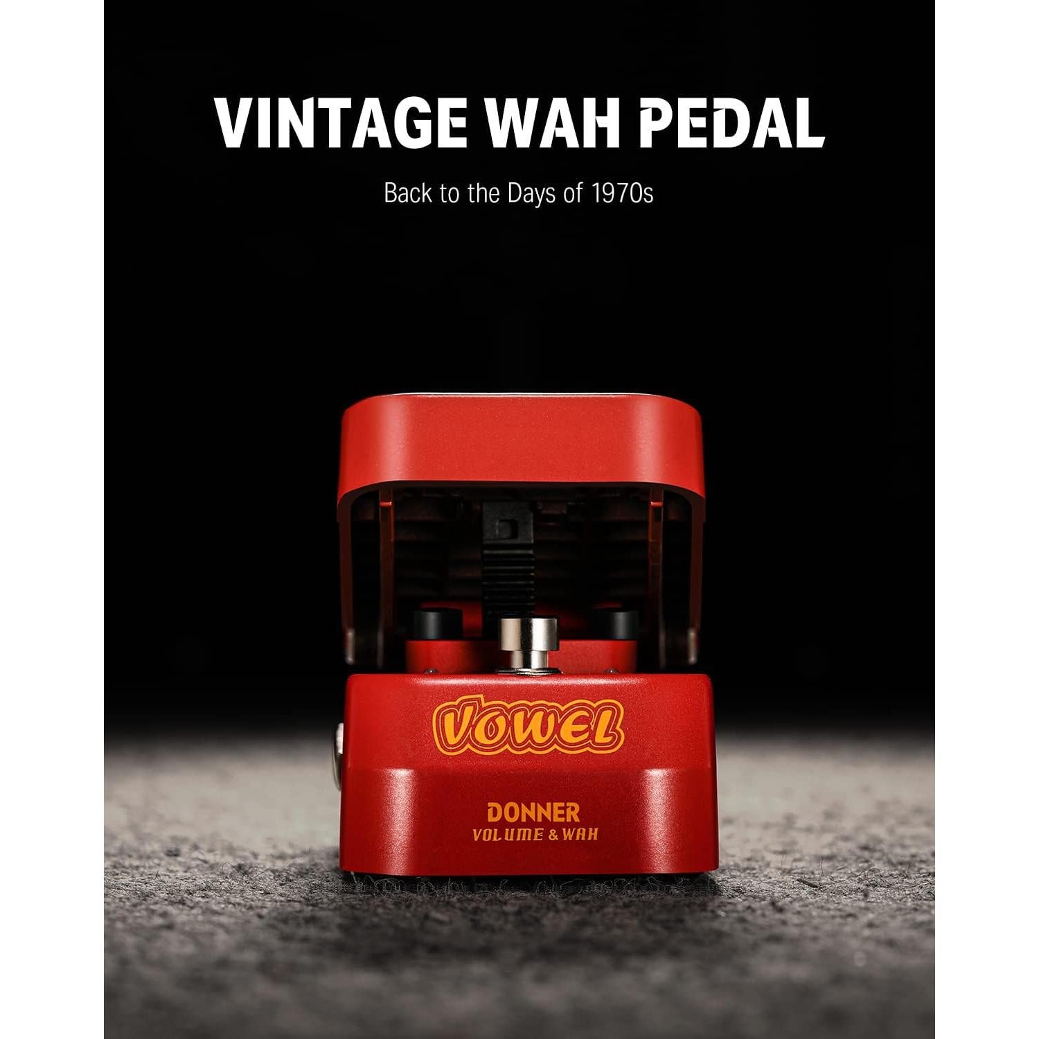 Pedal Wah Donner Vowel 2 en 1 Volumen y Wah 380g