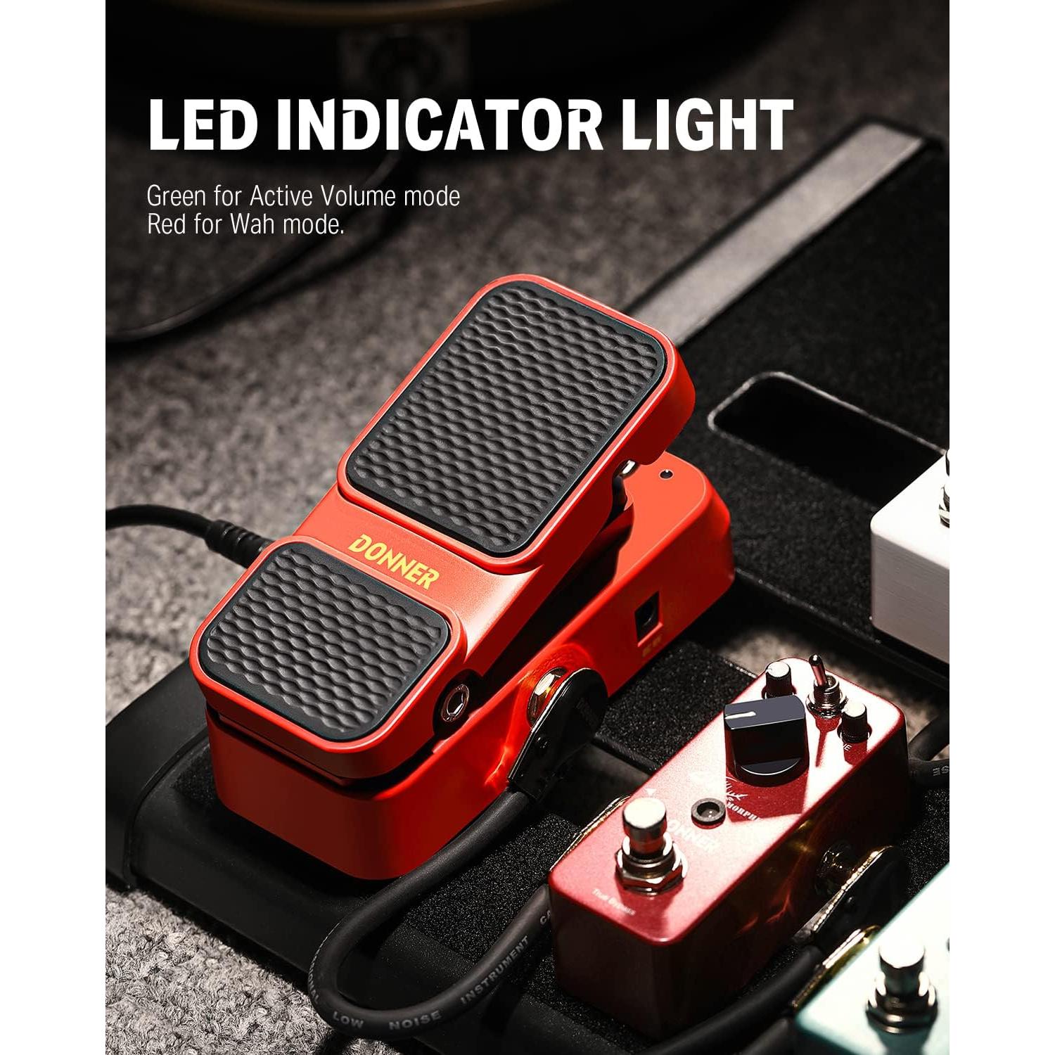 Pedal Wah Donner Vowel 2 en 1 Volumen y Wah 380g