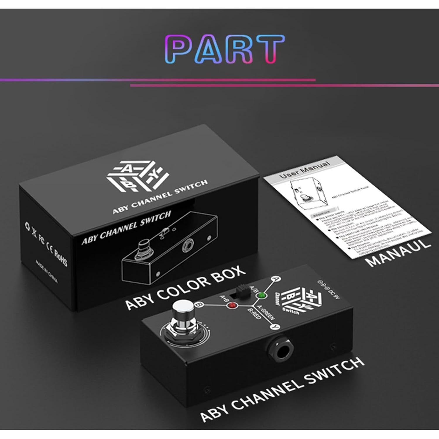 Pedal de Efecto ABY MedioRay True Bypass para Guitarra