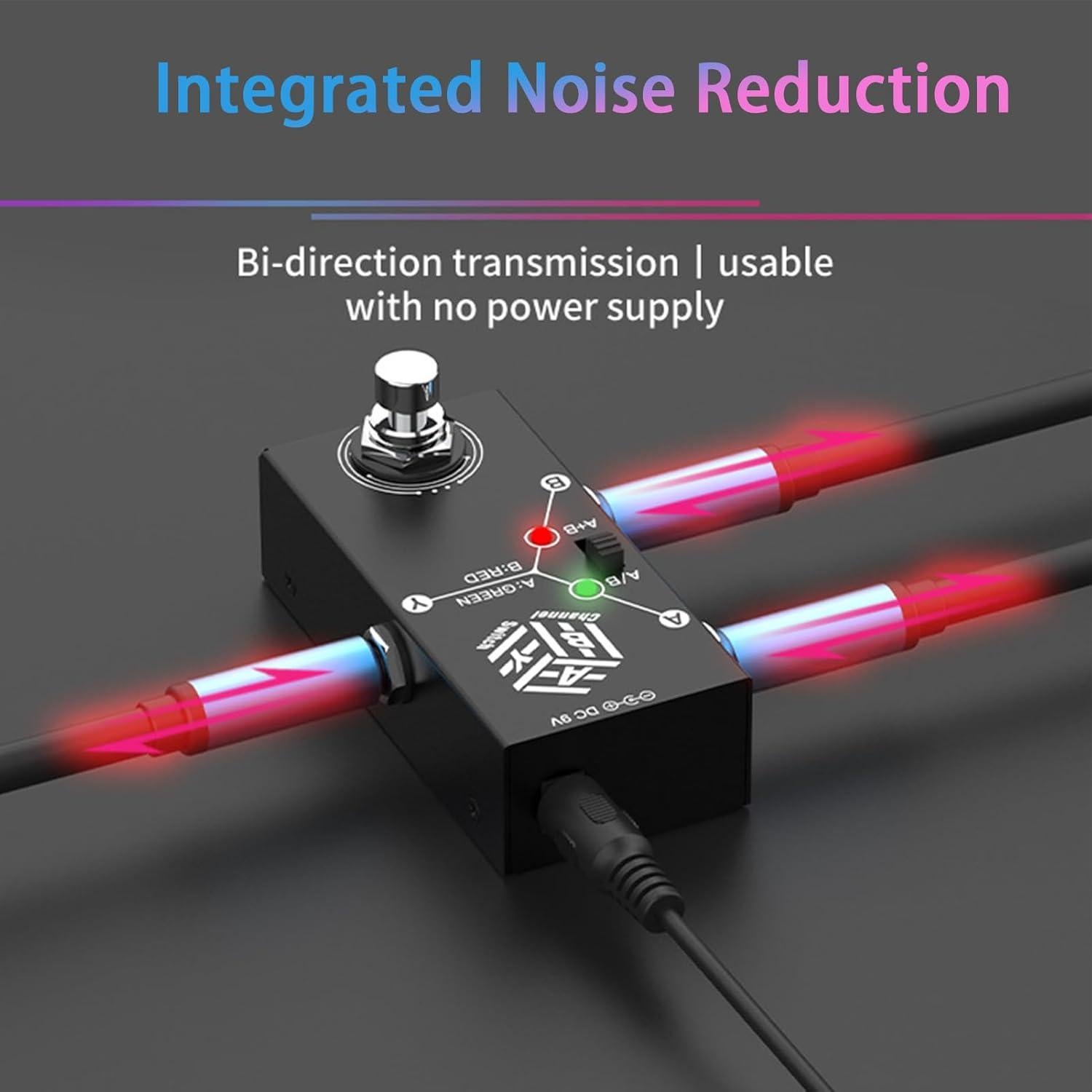 Pedal de Efecto ABY MedioRay True Bypass para Guitarra