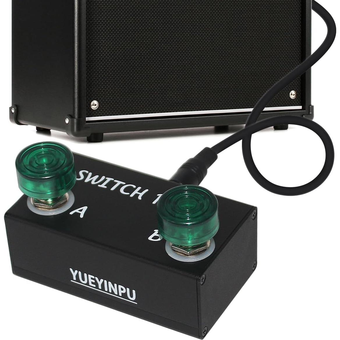 Pedal Interruptor Doble Retención Aslin Dane K11-01 con Cable TRS