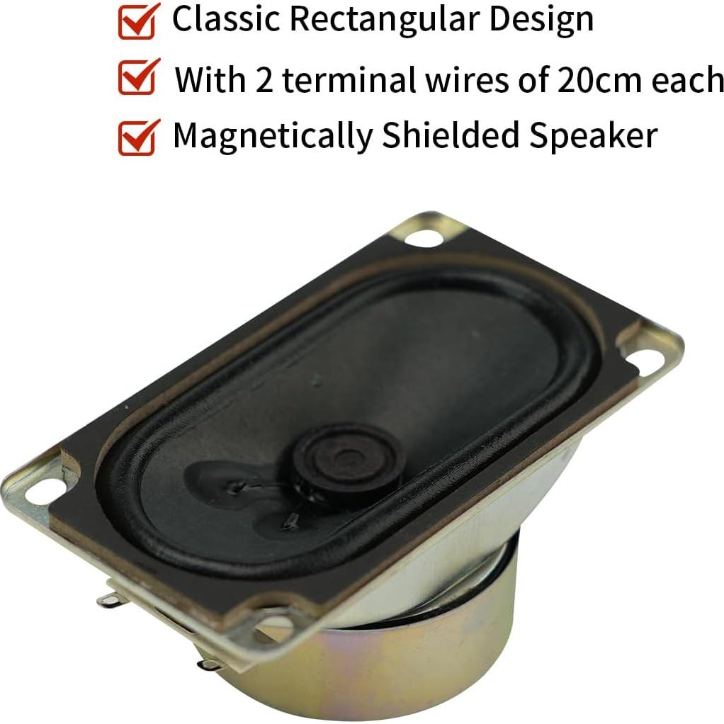 Altavoz Estéreo 4Ohm 10W JRGKJCP 90mm Rango Completo 2 Piezas