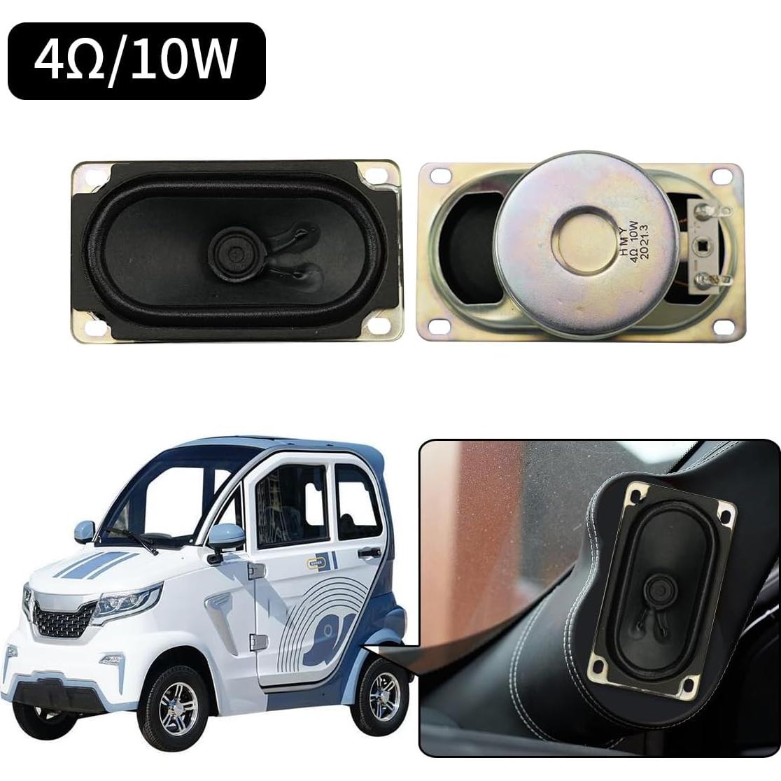 Altavoz Estéreo 4Ohm 10W JRGKJCP 90mm Rango Completo 2 Piezas