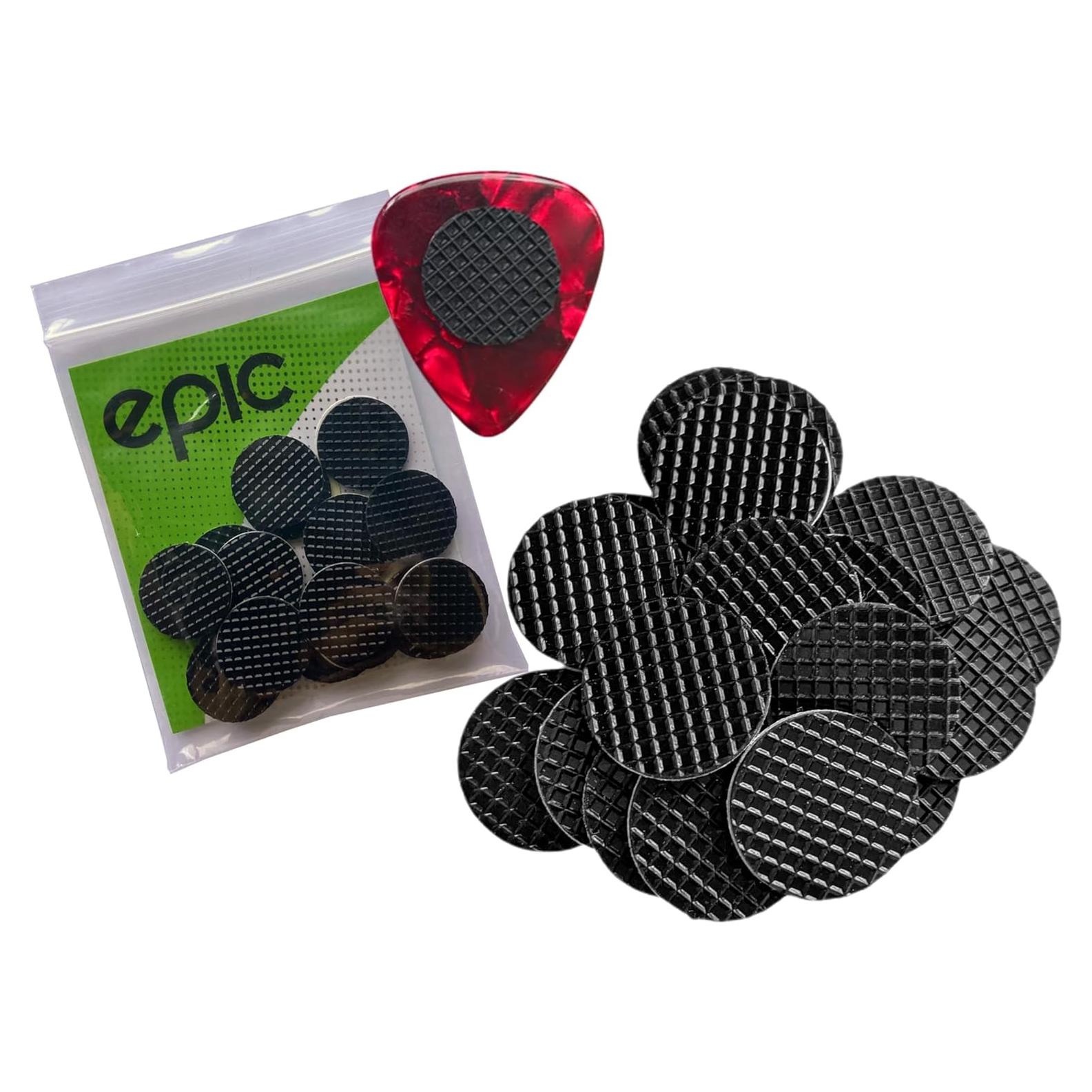 Agarraderas de Goma para Púas de Guitarra Epic - Paquete de 20