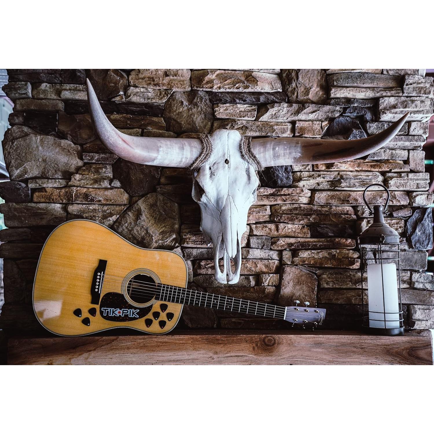 Paquete de 6 Púas de Guitarra TIK PIK Negro 0.96mm Pesado