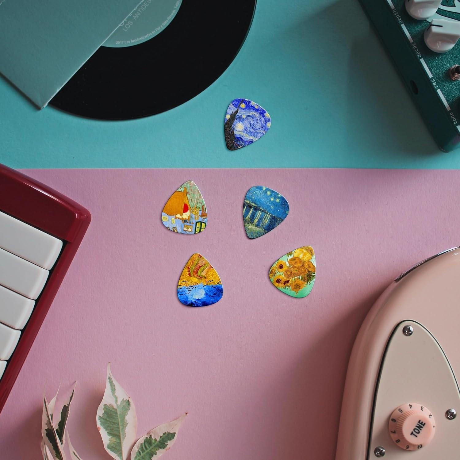 Puas de guitarra medianas 0.71mm Van Gogh - 24 piezas