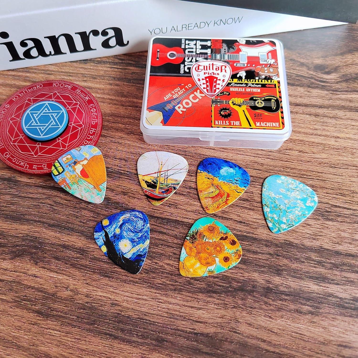 Puas de guitarra medianas 0.71mm Van Gogh - 24 piezas