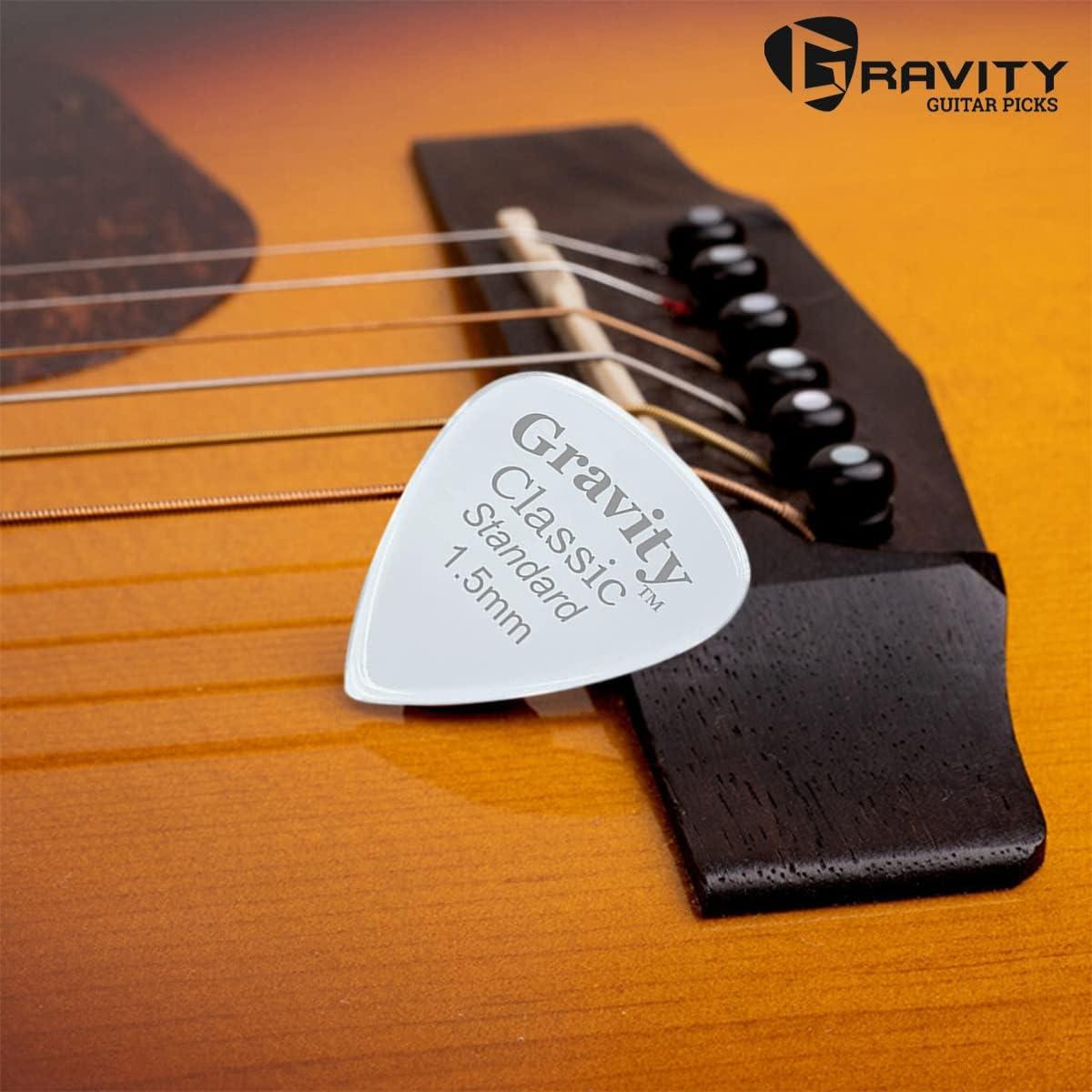 Puas de guitarra Gravity Acrílico 1.5mm Multicolor - 8 unidades