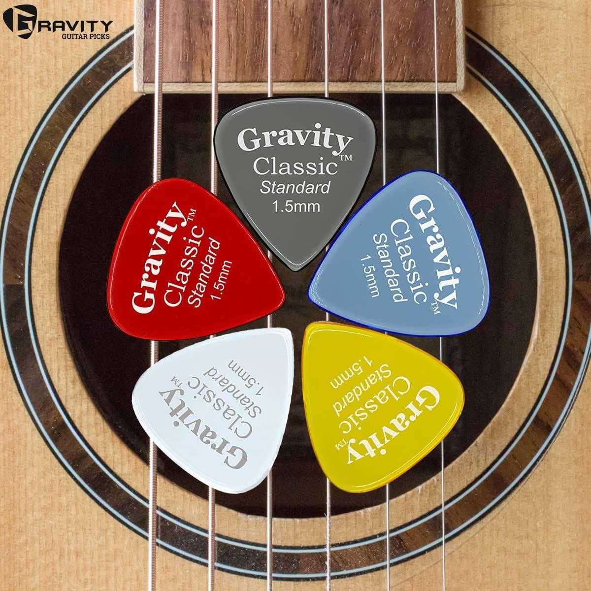 Puas de guitarra Gravity Acrílico 1.5mm Multicolor - 8 unidades