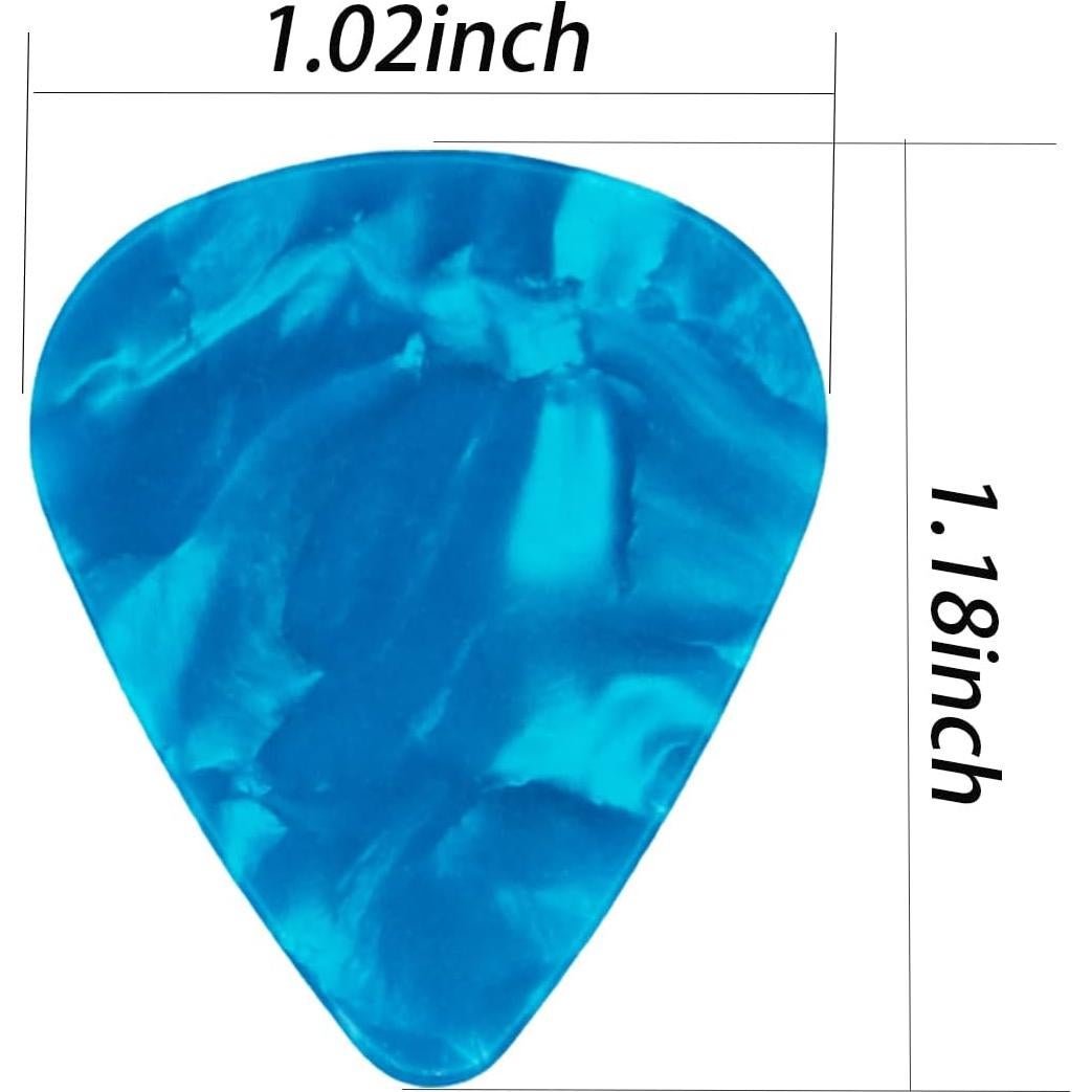 30 Púas de Guitarra Celluloide Multicolor 0.46mm 0.71mm 0.96mm