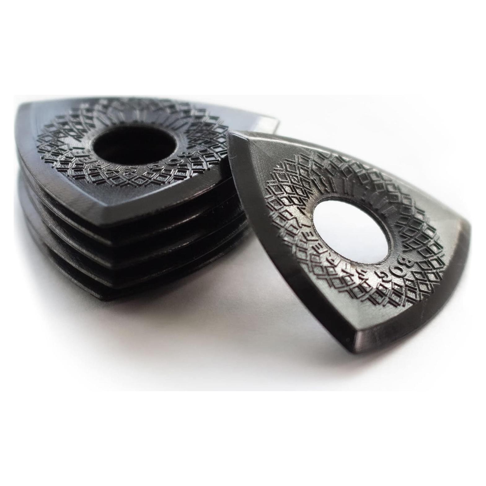 Puas de guitarra Bog Street Battle Axe ULTEM 2mm Paquete de 6