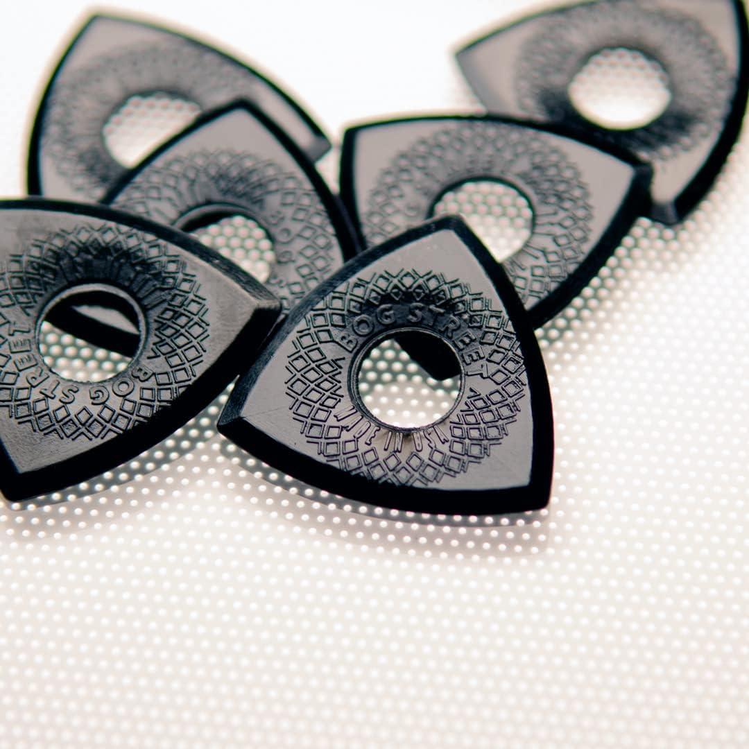 Puas de guitarra Bog Street Battle Axe ULTEM 2mm Paquete de 6