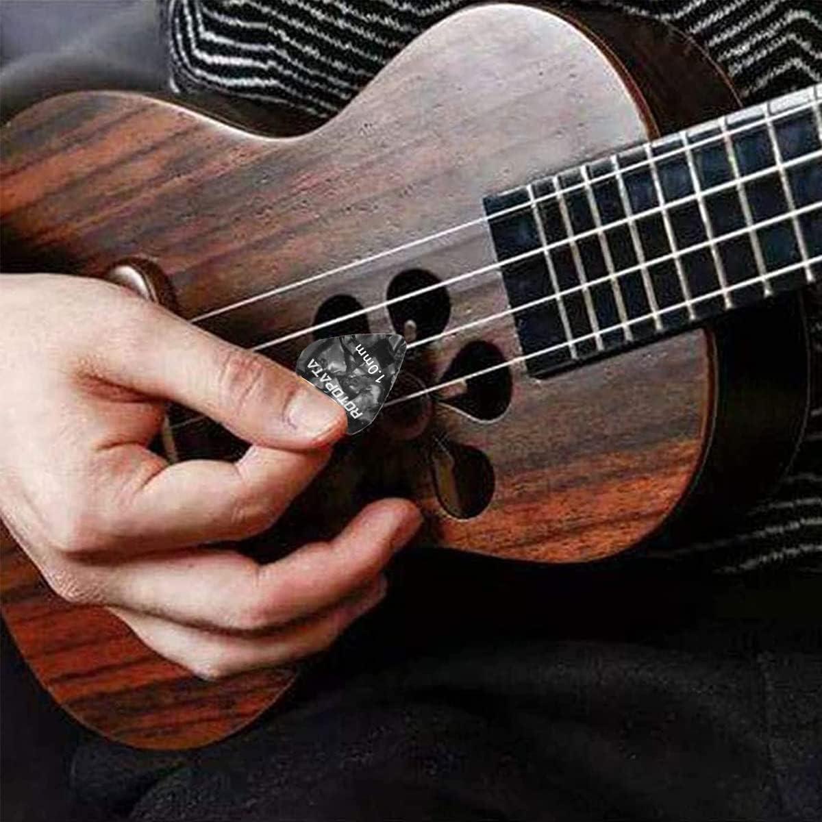 Paquete de 60 Púas de Guitarra Celuloide Multicolor 0.5-1.2mm