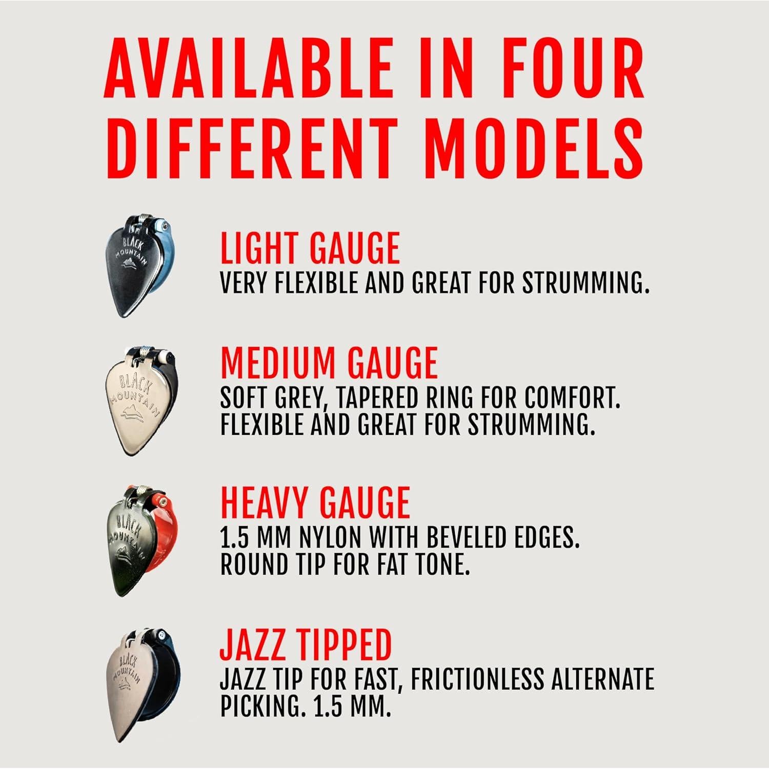 Puas de Pulgar Black Mountain 1.5mm para Guitarra y Ukelele