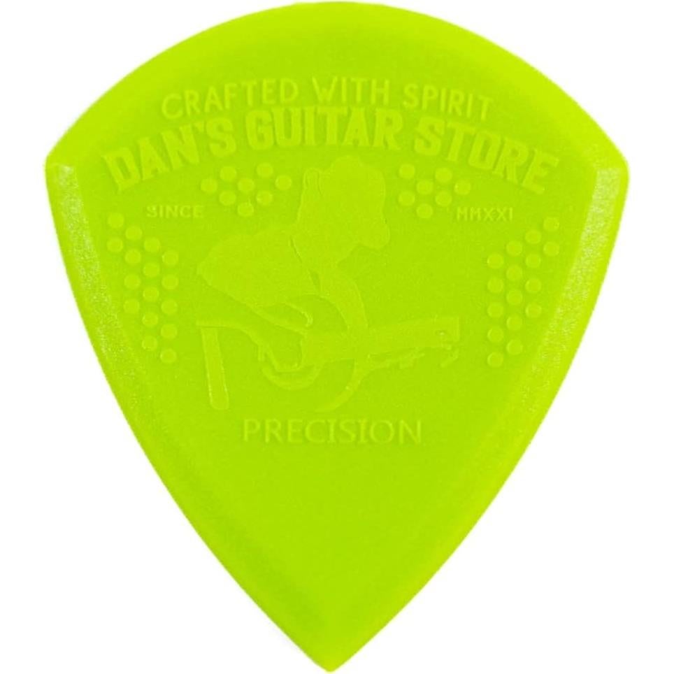 Pua de Precisión Mini Dans Guitar Store - Paquete de 10 - Nylon Verde