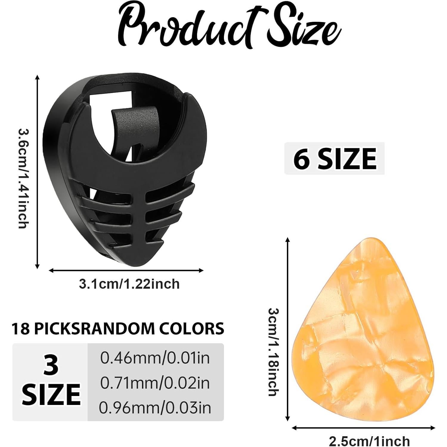 Soporte Adhesivo para Púas de Guitarra Styquenzer - 18 Púas