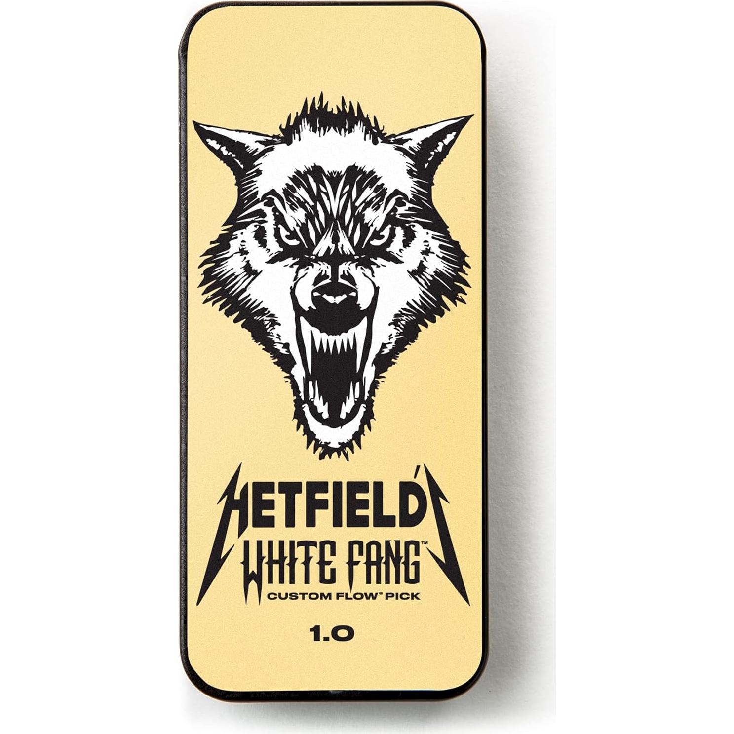 Púa de Guitarra Jim Dunlop Hetfield 1.14mm Blanca - Caja 6 Unidades