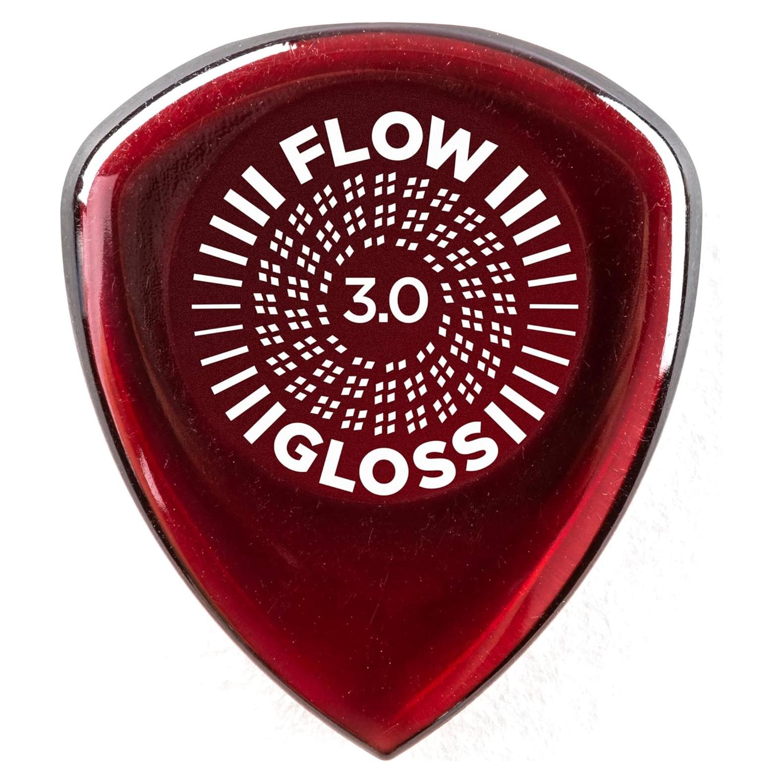Púas de Guitarra Dunlop Flow Gloss 3.0mm - 3 Paquete