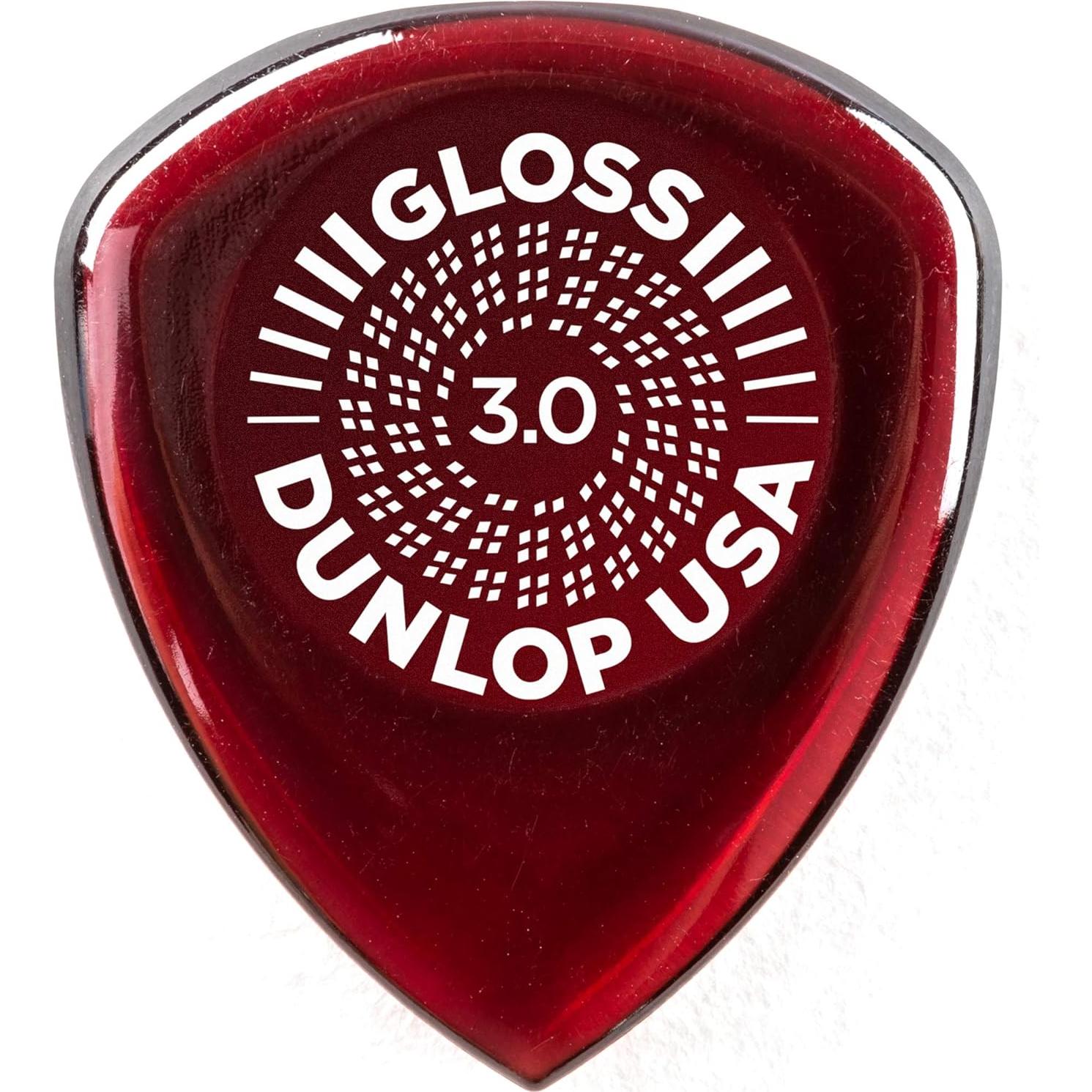 Púas de Guitarra Dunlop Flow Gloss 3.0mm - 3 Paquete