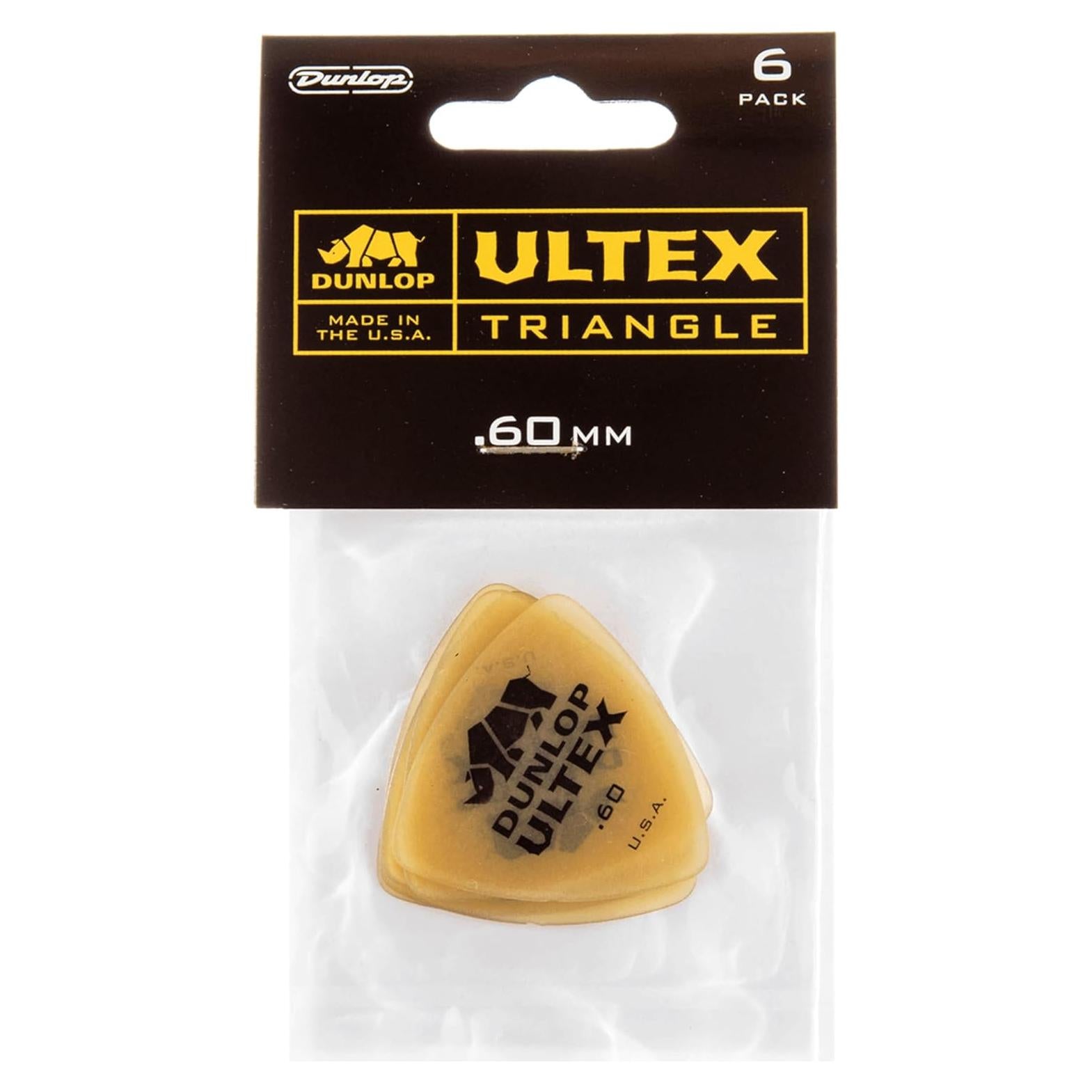 Puas de guitarra Dunlop Ultex 0.60mm - Paquete de 6