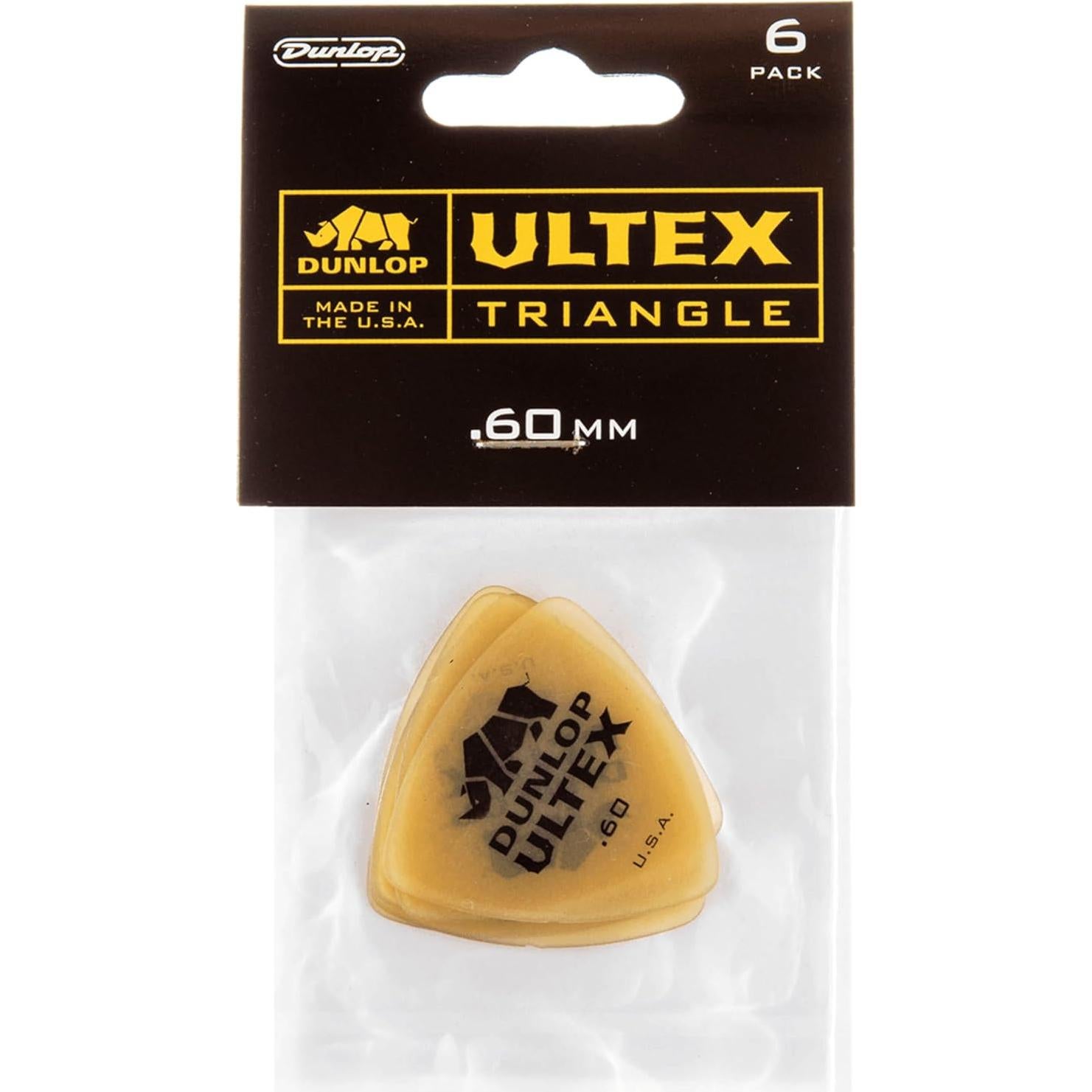 Puas de guitarra Dunlop Ultex 0.60mm - Paquete de 6