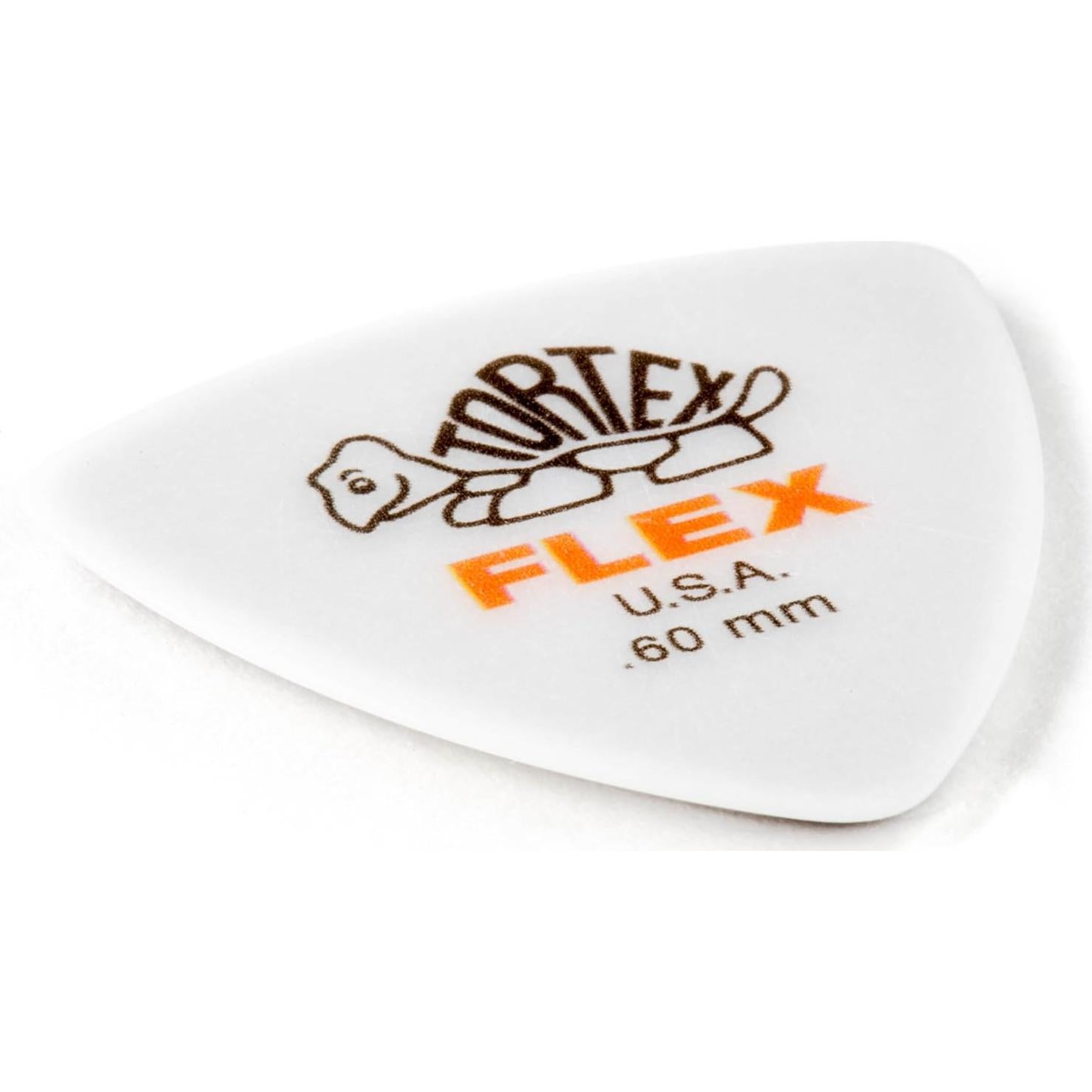 Púa de guitarra Jim Dunlop Tortex Flex Triángulo 0.60mm Naranja - 6 Paquete
