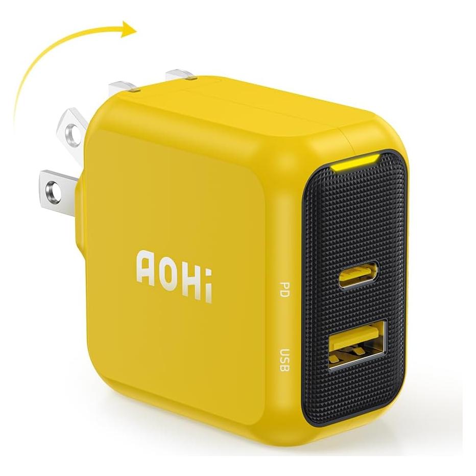 Cargador USB C AOHI 67W Rápido Compacto para MacBook y iPhone