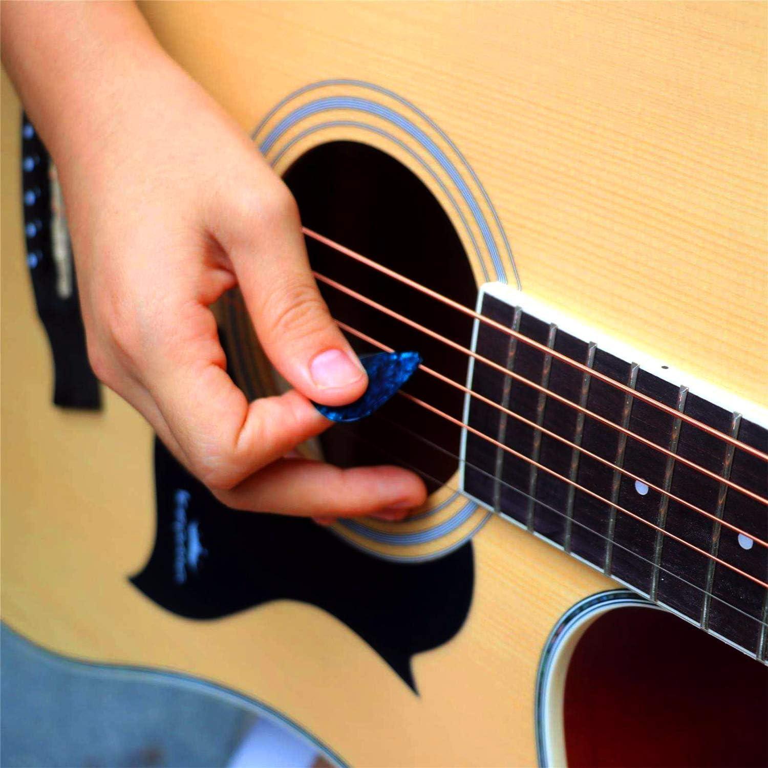 Paquete de 100 Púas de Guitarra Medianas 0.71mm Multicolor