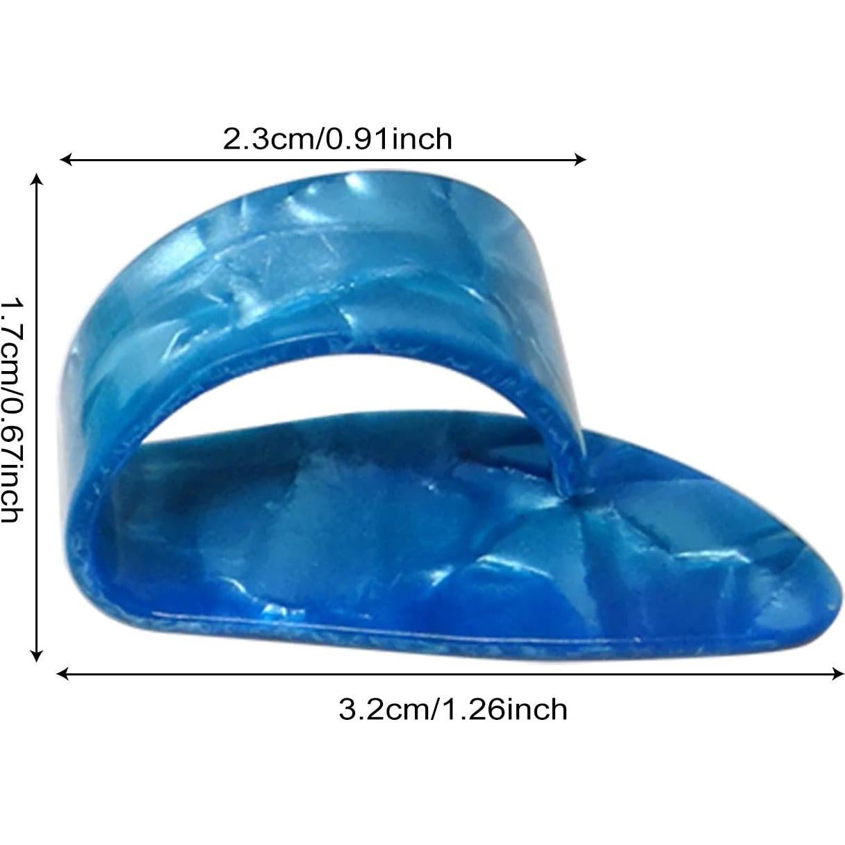 Púas de Dedo Honbay 8PCS Celluloide Multicolor para Guitarra