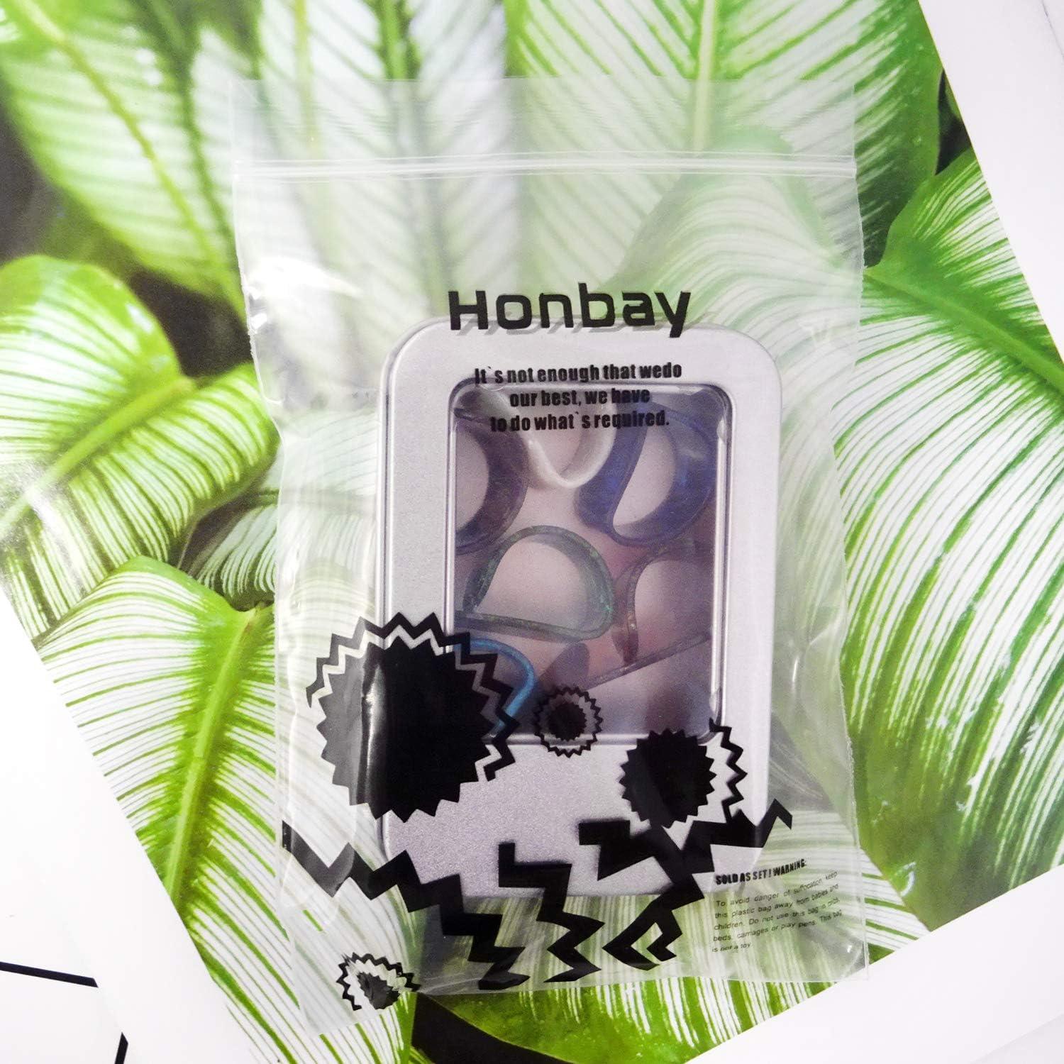 Púas de Dedo Honbay 8PCS Celluloide Multicolor para Guitarra