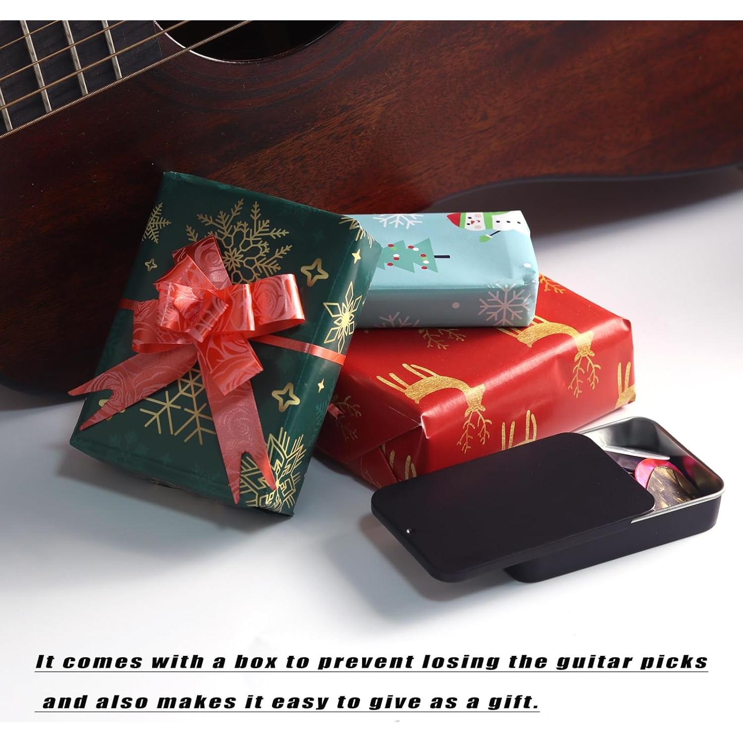 48 Pcs Púas de Guitarra Fishkonw - Fina, Media, Pesada