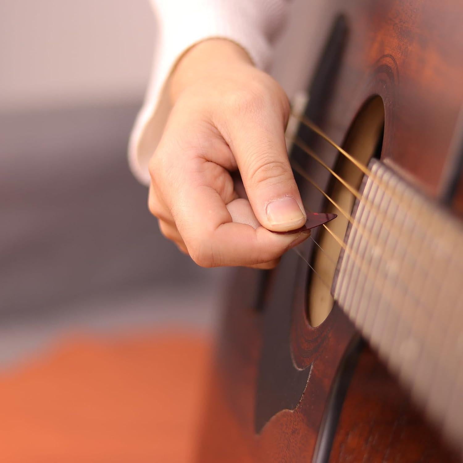 48 Pcs Púas de Guitarra Fishkonw - Fina, Media, Pesada