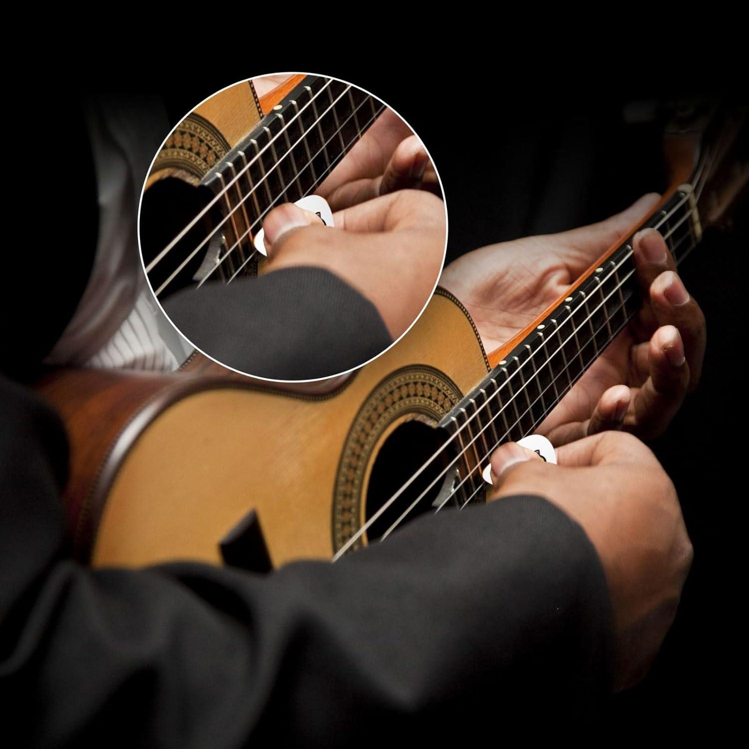 Puas de Guitarra Pato Psicodélico - Paquete de 12, 3 Grosor