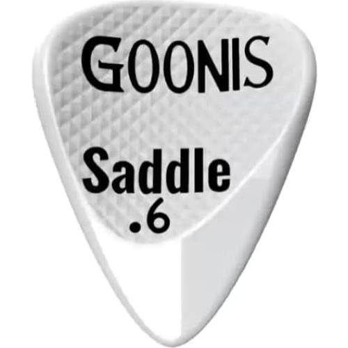 Puas de guitarra Goonis 0.6mm Nylon Rojo - 5 Unidades