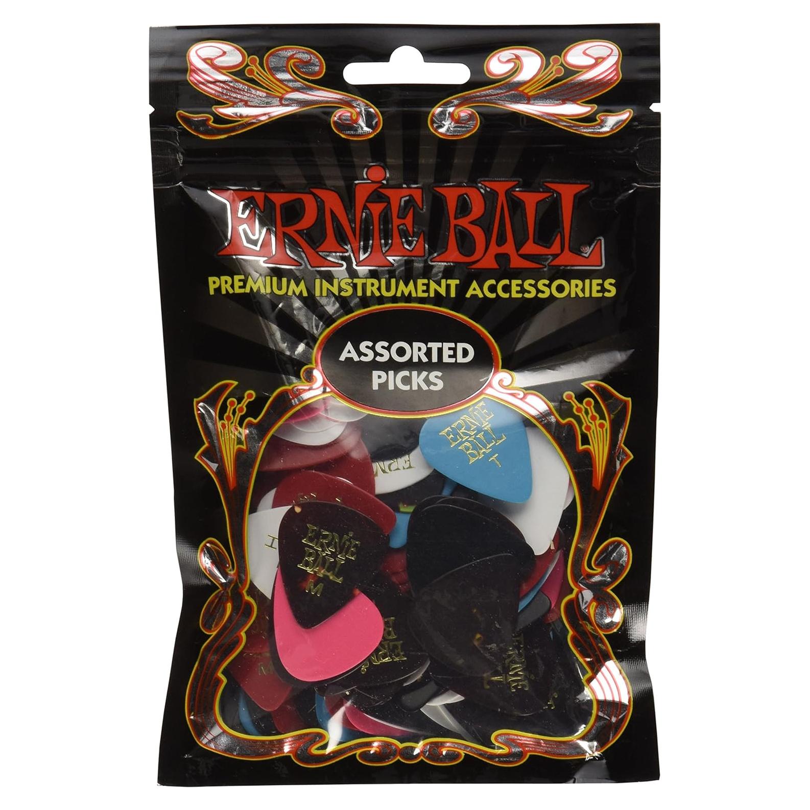 Puas de guitarra Ernie Ball 144 unidades variados