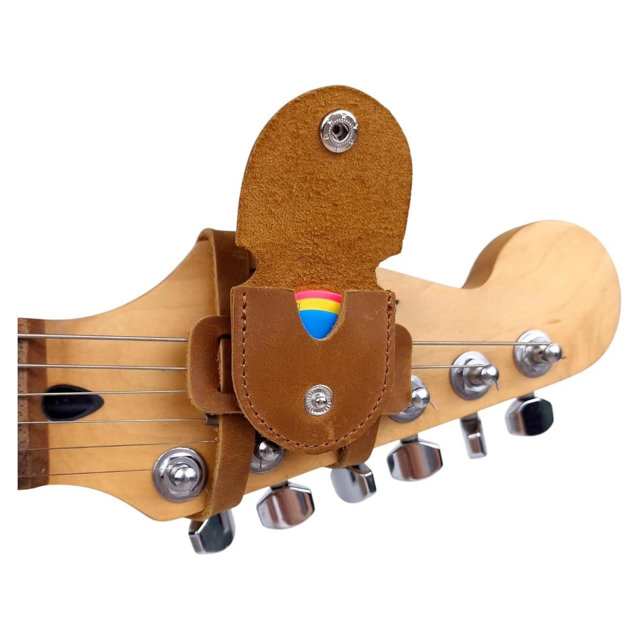Soporte para Púas de Guitarra Vandaniel - Cuero Premium Universal