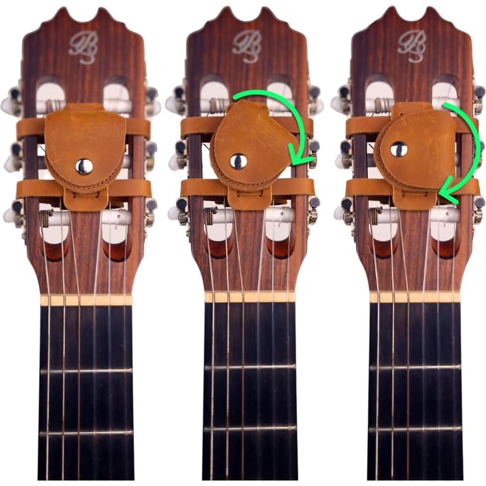 Soporte para Púas de Guitarra Vandaniel - Cuero Premium Universal