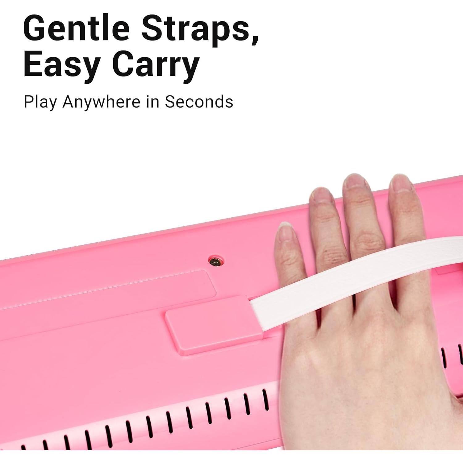 Melódica MOSEN 32 Teclas Rosa con Bolsa y Tubo de Respiración