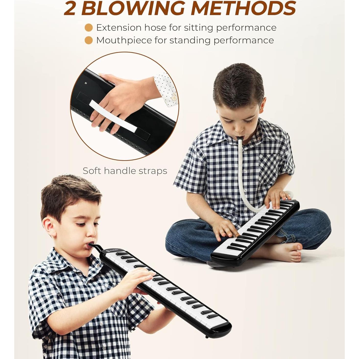 Melódica Vangoa 37 Teclas Soprano con Estuche y Boquillas