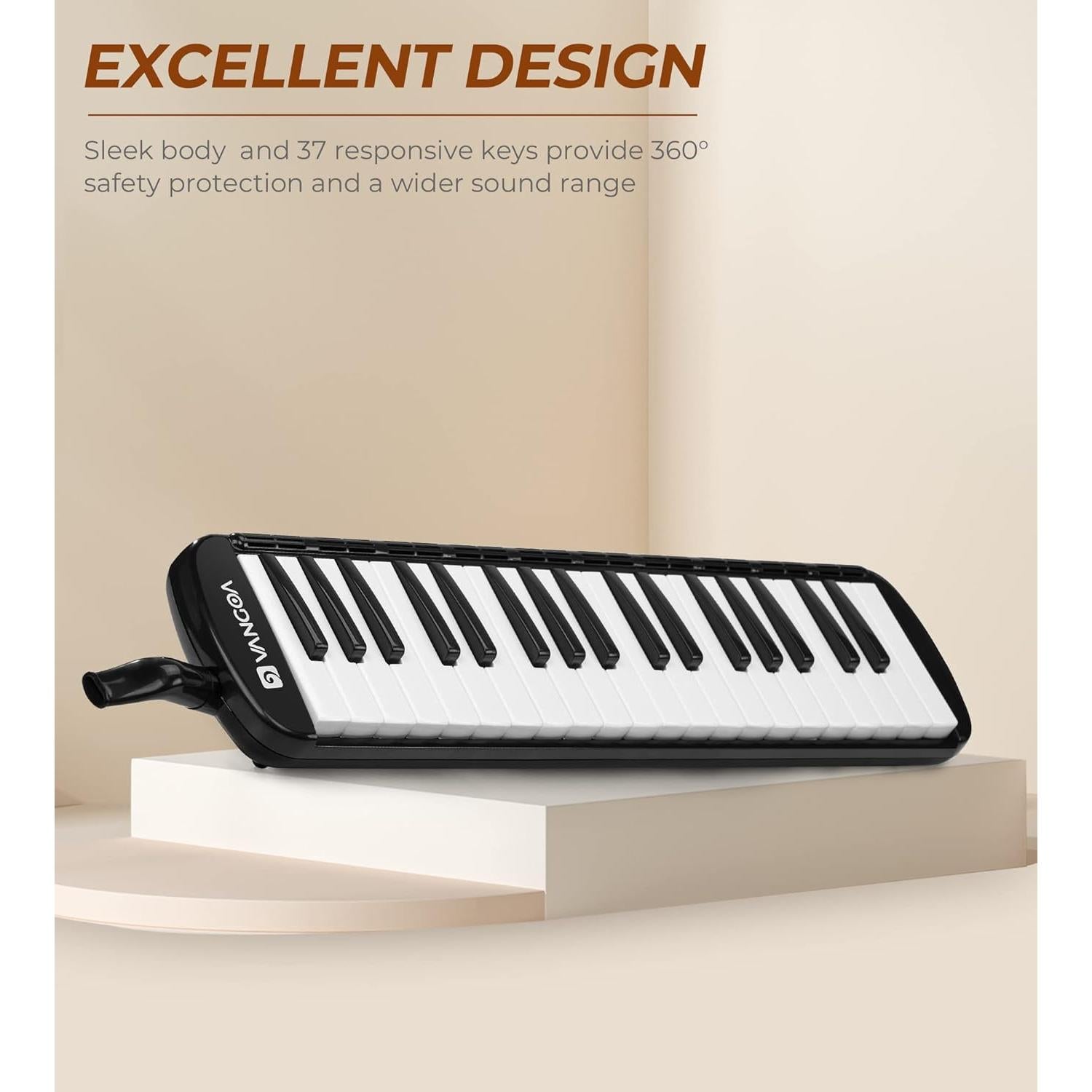 Melódica Vangoa 37 Teclas Soprano con Estuche y Boquillas