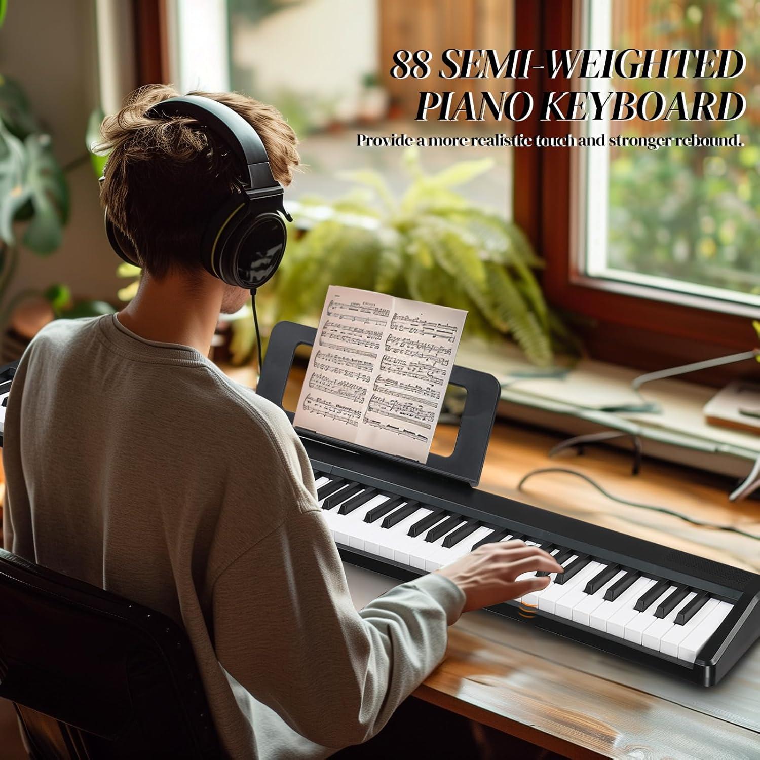 Teclado Plegable Ktaxon 88 Teclas MIDI Bluetooth Portátil