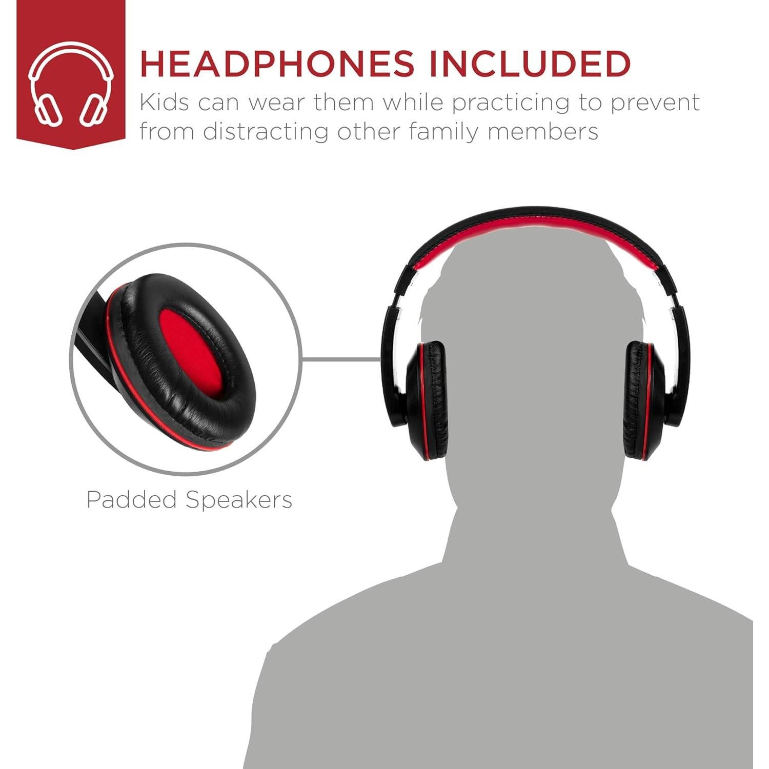 Teclado Electrónico Completo 61 Teclas Mejor Opción Negro