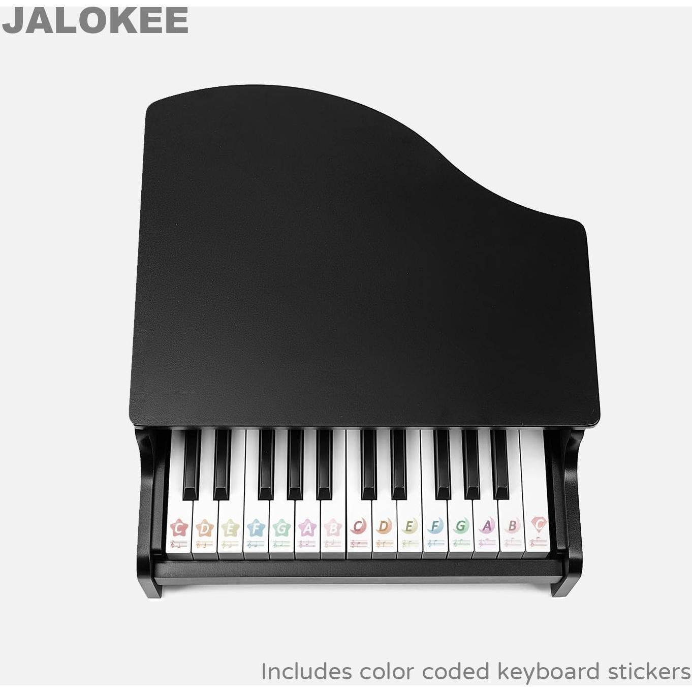 Teclado de Piano JALOKEE 25 Teclas de Madera para Niños