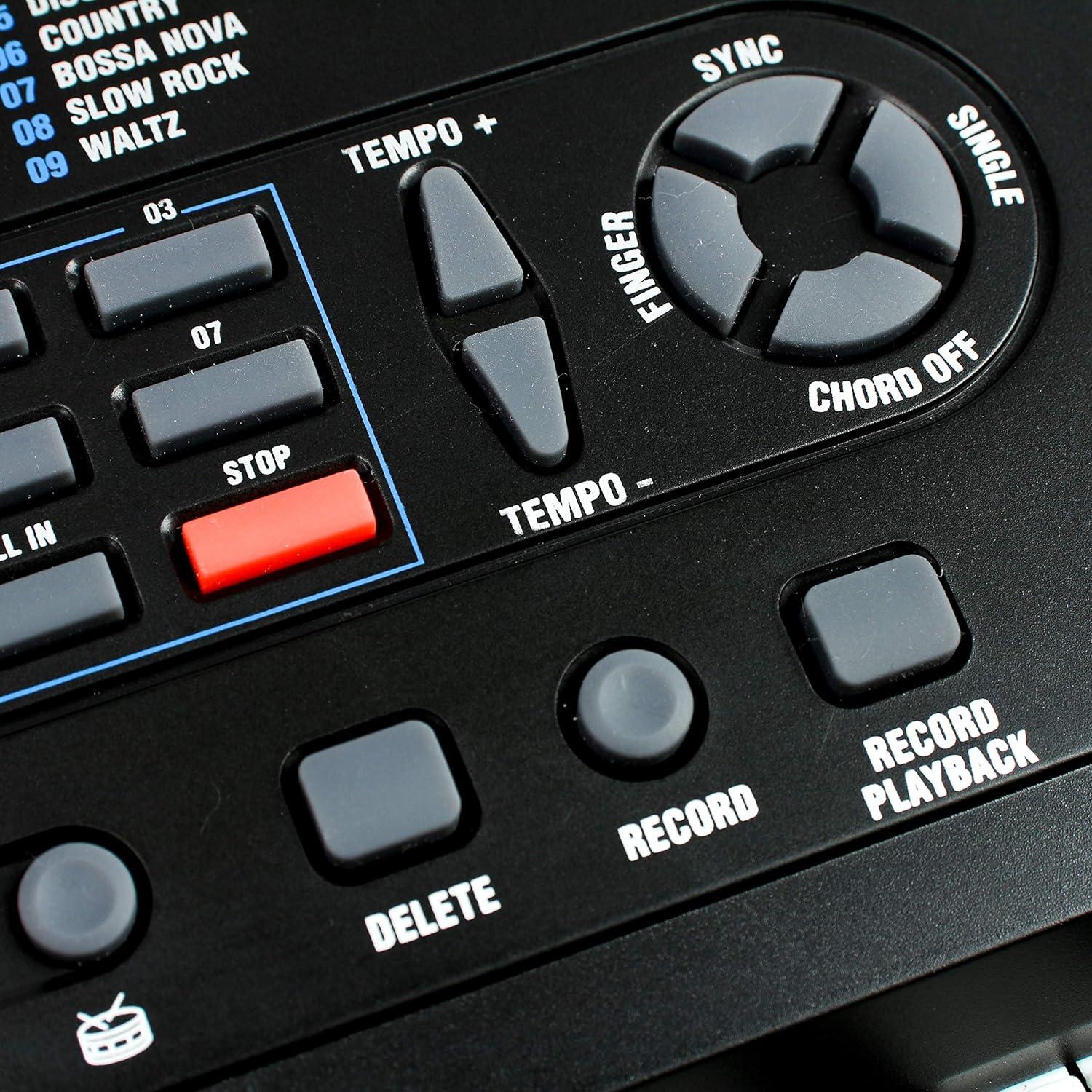 Piano Teclado RockJam 49 Teclas Negro con Lecciones Simply Piano