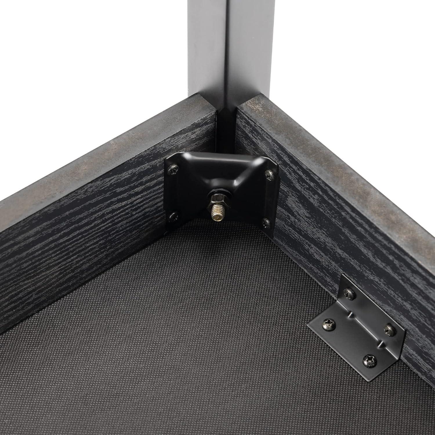 Banco de Teclado On-Stage KB8802B, Madera Negra, Acolchado