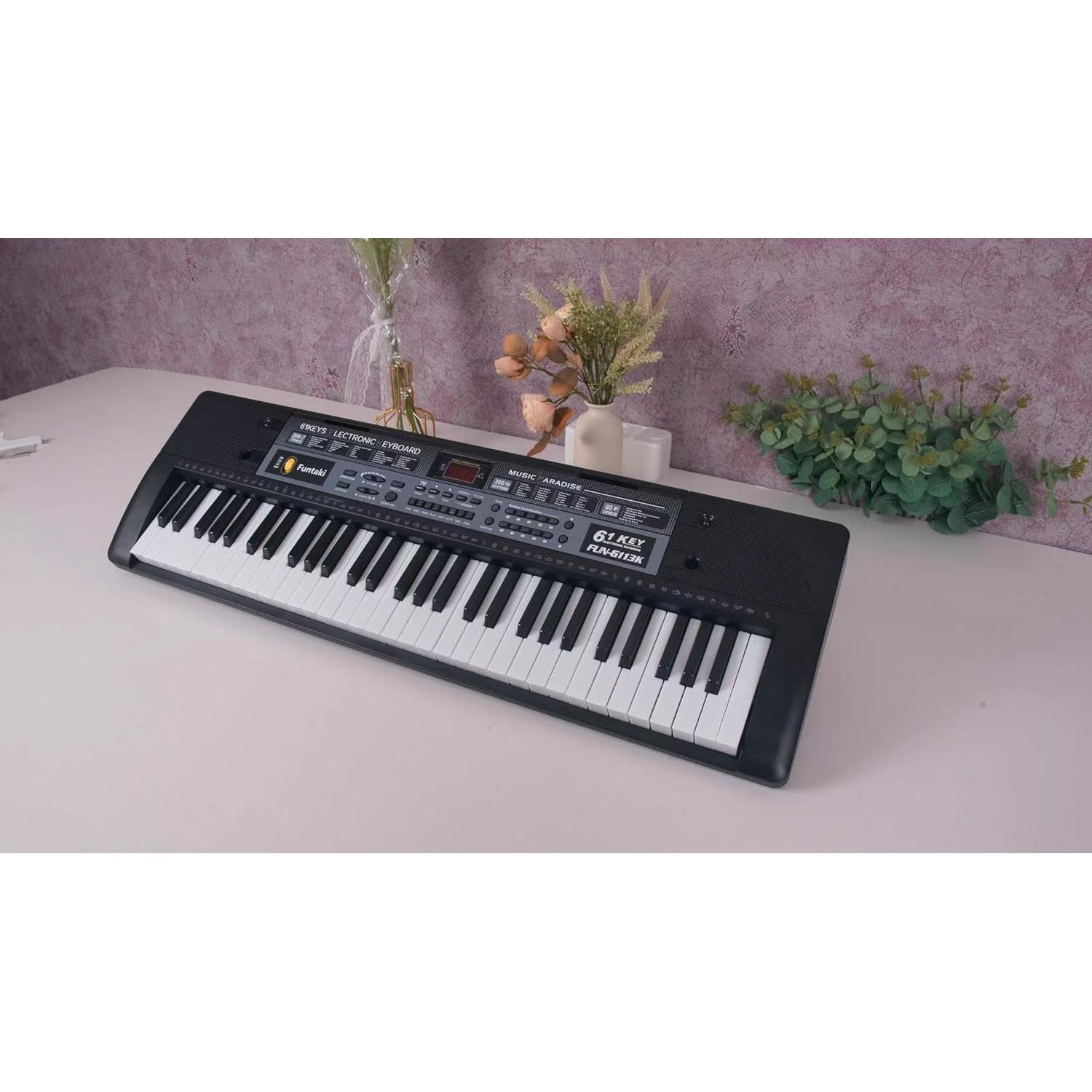 Teclado Electrónico Funtaki FUN-6113K 61 Teclas Iluminadas